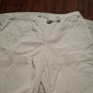 Coldwater Creek wide leg (10 1/2")  White Pants.  Length 29'.